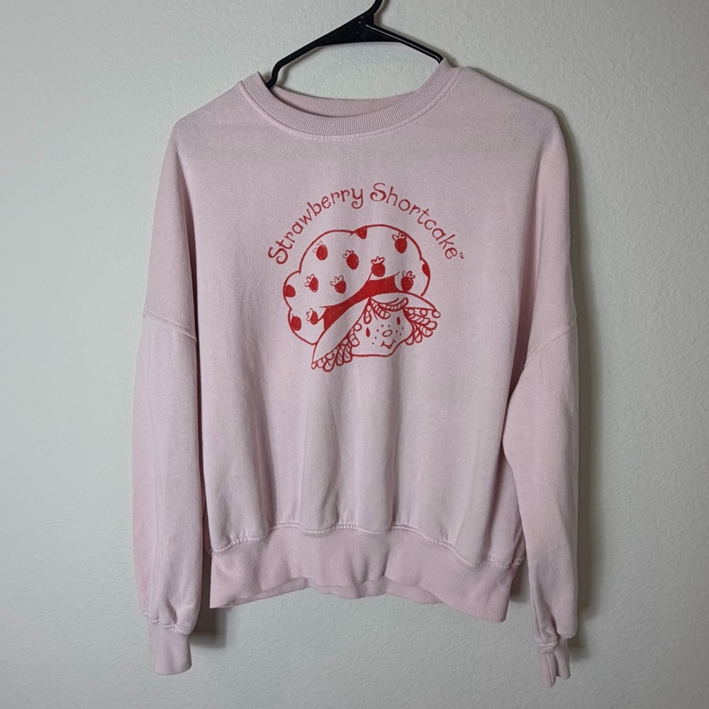 Strawberry Shortcake Pink Crew Neck Sweater